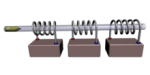 Multistage Linear Generator 3 Coils 1 Magnetic Mass.gif